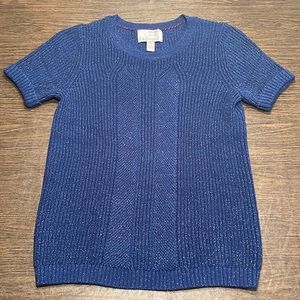 Banana Republic Shimmery Deep Blue Sweater
